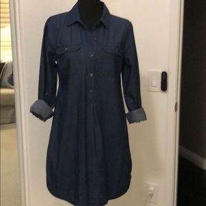Denim shirt dress